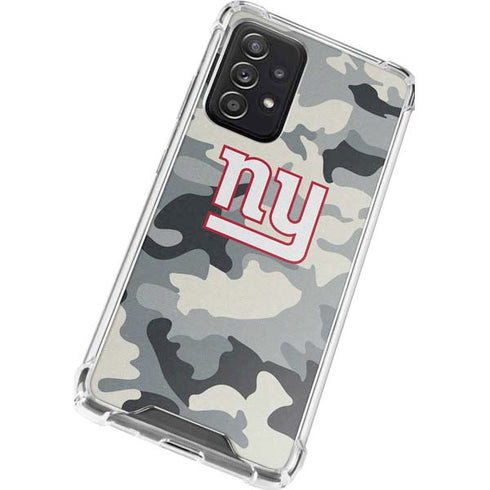 NFL New York Giants Camo Galaxy A52 5G Clear Case